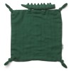 Donkergroen knuffeldoekje krokodil - Agnete cuddle cloth crocodile garden green